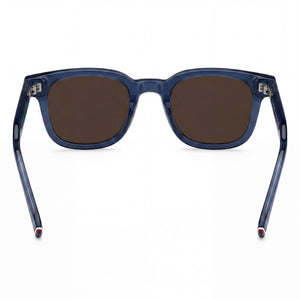 Tommy Hilfiger Casual Square Sunglasses Women — side view, Non-Polarized Brown lens