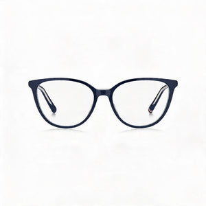 Tommy Hilfiger Classic Rectangle Eyeglasses for Unisex — front view, Acetate
