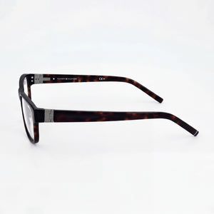 Tommy Hilfiger Classic Rectangle Eyeglasses Unisex — front view, Acetate