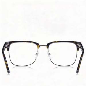 Tommy Hilfiger Square Eyeglasses for Men — front view, Alloy Steel