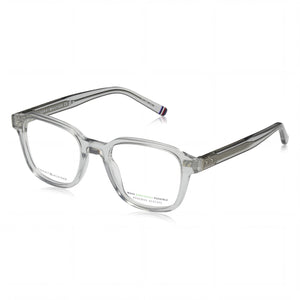 Tommy Hilfiger Modern Gray Square Eyeglasses for Women, Acetate frame