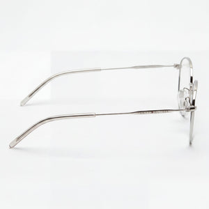 Tommy Hilfiger Modern Round Eyeglasses for Men — front view, Alloy Steel
