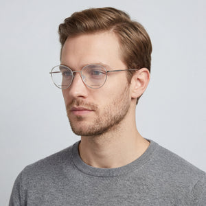 Tommy Hilfiger Modern Silver Eyeglasses Men — lifestyle wear, office and reading
