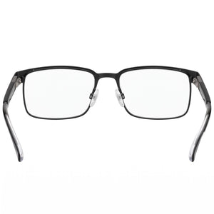 Tommy Hilfiger Th 1235 Rectangle Eyeglasses Unisex — side view, Black Metal temples