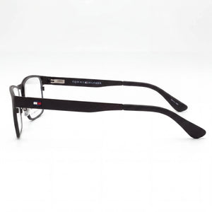 Tommy Hilfiger Th 1543 Rectangle Eyeglasses for Unisex — front view, Alloy Steel