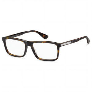 Tommy Hilfiger Th 1549 Havana Rectangle Eyeglasses Unisex, Acetate frame