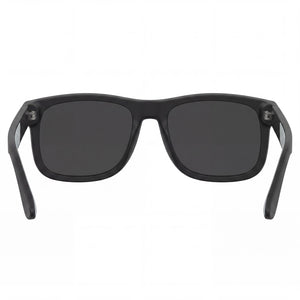 Tommy Hilfiger TH 1556/N/S Rectangle Sunglasses Men — side view, Non-Polarized Black Grey lens