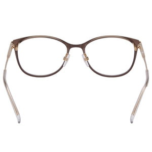 Tommy Hilfiger Th 1637 Cat Eye Eyeglasses Unisex — side view, Gold Grey Alloy Steel temples
