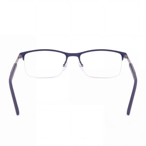 Tommy Hilfiger TH 1692 Rectangle Eyeglasses Unisex — side view, Blue Alloy Steel temples
