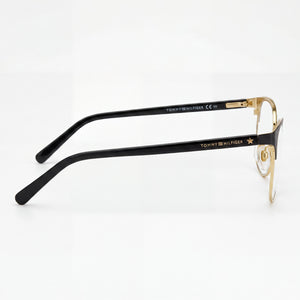 Tommy Hilfiger Th 1749 Rectangle Eyeglasses for Women — front view, Alloy Steel