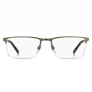 Tommy Hilfiger Th 1830 Rectangle Eyeglasses for Men — front view, Stainless Steel