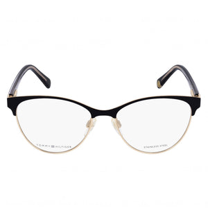 Tommy Hilfiger TH 1886 Cat Eye Eyeglasses for Women — front view, Stainless Steel
