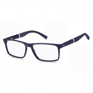 Tommy Hilfiger Th 1909 Blue Rectangle Eyeglasses for Unisex, Plastic frame