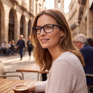 Tommy Hilfiger Th 1909 Rectangle Eyeglasses for Unisex — interior view, Polycarbonate demo lenses