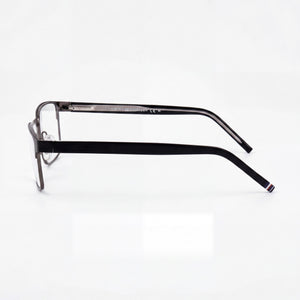 Tommy Hilfiger TH 1944 Rectangle Eyeglasses for Men — front view, Alloy Steel
