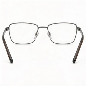 Tommy Hilfiger TH 1946 Rectangle Eyeglasses Unisex — side view, Silver Alloy Steel temples