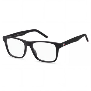 Tommy Hilfiger TH 1990 Black Square Eyeglasses for Men, Plastic frame