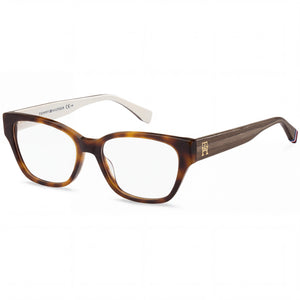 Tommy Hilfiger Th 2001 Havana Cat Eye Eyeglasses for Women, Plastic frame