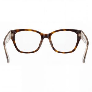 Tommy Hilfiger Th 2001 Cat Eye Eyeglasses Women — side view, Havana Plastic temples