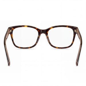 Tommy Hilfiger TH 2008 Rectangle Eyeglasses Women — side view, Havana Plastic temples