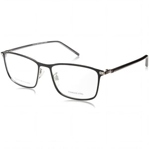 Tommy Hilfiger TH 2013/F Black Rectangle Eyeglasses for Unisex, Alloy Steel frame