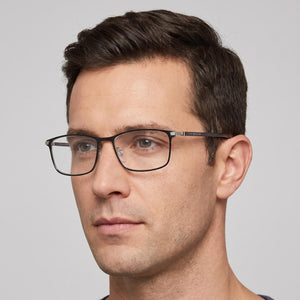 Tommy Hilfiger TH 2013/F Rectangle Eyeglasses for Unisex — interior view, Polycarbonate demo lenses