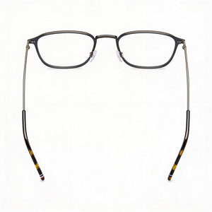 Tommy Hilfiger Th 2028 Rectangle Eyeglasses Unisex — side view, Blue Alloy Steel temples
