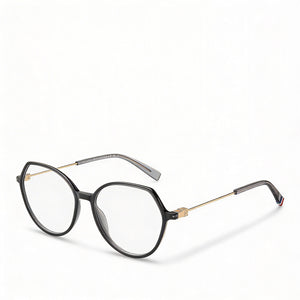 Tommy Hilfiger TH 2058 Gray Round Eyeglasses for Women, polyamide frame