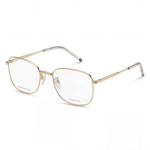 Tommy Hilfiger Th 2061/f Gold Rectangle Eyeglasses for Men, Alloy Steel frame