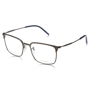 Tommy Hilfiger TH 2062/G Black Rectangle Eyeglasses Unisex, Stainless Steel frame