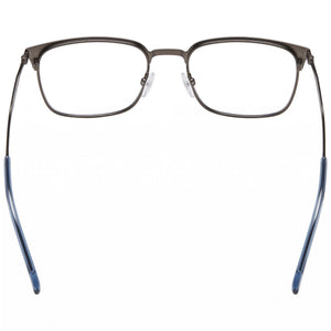 Tommy Hilfiger TH 2062/G Rectangle Eyeglasses Unisex — side view, Black Stainless Steel temples