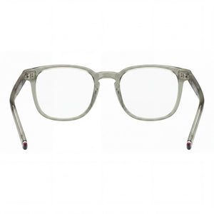 Tommy Hilfiger TH1814 Square Eyeglasses Men — side view, Green Acetate temples