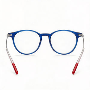 Tommy Hilfiger Tj 0078 Round Eyeglasses for Men — front view, Injected