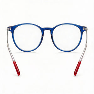 Tommy Hilfiger Tj 0078 Round Eyeglasses for Men — front view, Injected