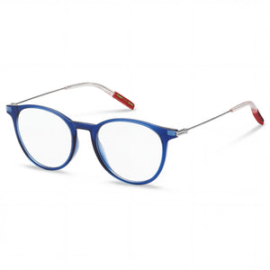 Tommy Hilfiger Tj 0078 Blue Round Eyeglasses for Men, Injected frame
