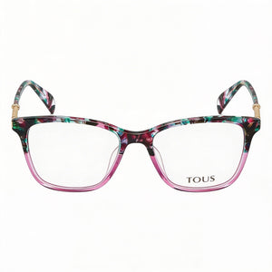 Tous Classic Square Eyeglasses for Women — front view, Acetate