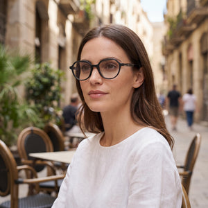 Tous Geometric Black Eyeglasses Women — outdoor wear, Acetate frame