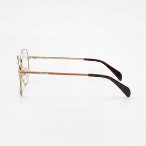 Tous Round Eyeglasses for Women — front view, Stainless Steel