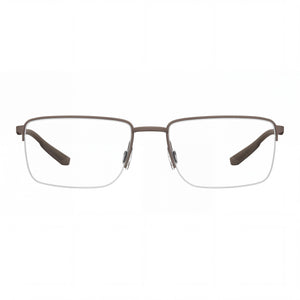 Under Armour 104913S055818 Rectangle Eyeglasses for Men — front view, Stainless Steel
