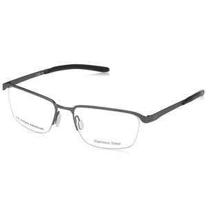 Under Armour Black Rectangle Eyeglasses for Men, Alloy Steel frame