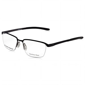 Under Armour Black Rectangle Eyeglasses for Men, Alloy Steel frame