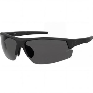 Under Armour Black Shield Sunglasses for Men, Grey lens