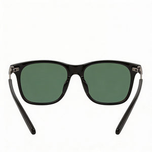 Under Armour Classic Square Sunglasses Men — side view, Non-Polarized Green Blue Shaded lens