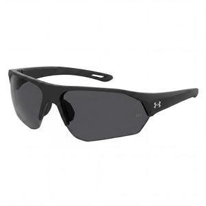 Under Armour Ua 0001/G/S Black Shield Sunglasses Unisex, Matt Black lens