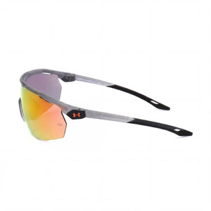 Under Armour UA 0003/G/S Shield Sunglasses Unisex — side view, Orange Mirror lens detail