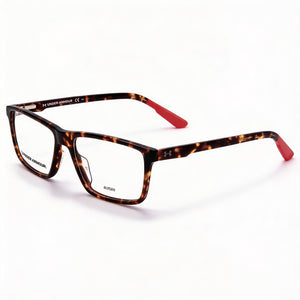 Under Armour Ua 5019 Havana Rectangle Eyeglasses for Men, Plastic frame