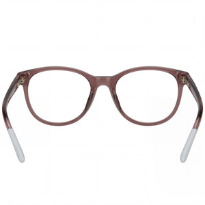 Under Armour Ua 5020 Round Eyeglasses Women — side view, Pink Plastic temples