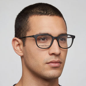Under Armour UA 5026 Rectangle Eyeglasses for Men — interior view, Acetate frame detail