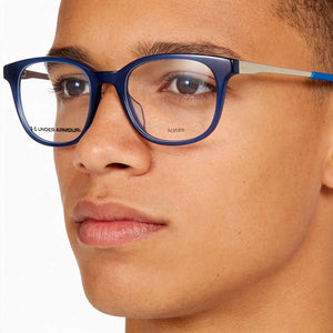 Under Armour UA 5026 Blue Eyeglasses Unisex — lifestyle wear, office and reading