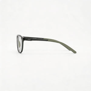 Under Armour UA 5030 Rectangle Eyeglasses Women — side view, Gray Polyamide temples